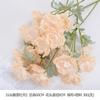 Serie de color champán, material de flores de simulación para salón de bodas, decoración del hogar, rosa, flor falsa, arreglo floral, flores de plástico al por mayor
