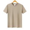 Camisetas Personalizadas de Cuello Redondo y Manga Corta para Hombres y Mujeres en Verano Holgadas de Algodón Puro Color Sólido Camisetas Base para Hombre con Logo Elegante