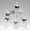 Loja de Lingerie Modelo Roupas Femininas Adereços Loja de Roupas Sutiã Push-Up Meio Comprimento Roupas Íntimas Femininas Modelo Suporte de Exibição de Corpo Humano Falso Meio Comprimento
