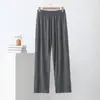 Pantalones de Verano para Hombre de Modal con Bolsillos Pierna Recta Delgados Simples Talla Grande para Casa Pantalones Nuevos de Color Sólido Sueltos Casuales