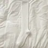 Meias de cano alto com listras verticais, levemente compressivas, perfeitas para usar com botas no outono e inverno, meias estilo JK, meias de algodão, meias femininas longas, antiderrapantes, estilo coreano