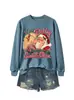 Eu vi Dolly beijando Amazon eBay moda europeia divertida moletom feminino gola redonda manga longa