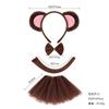 Suministro transfronterizo: nueva diadema de mono supersuave con orejas de oso pardo para Halloween.