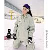 Traje de Esquí Impermeable y Cortavientos para Tabla Única/Doble con Acolchado de Algodón y Material Espeso, Conjunto de Dos Piezas de Chaqueta de Nieve y Pantalones para Hombre Talla Grande Tzm078