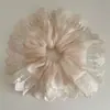 Estilo Francés Elegante Gasa Costura Encaje Anillo Grande para el Cabello Malla Elegante Cuerda Dulce para el Cabello de Dama Accesorios de Alta Gama para el Cabello