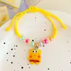Pulseira Kuromi Infantil Sanrio Meninas Doce Fofa Desenho Animado Feita à Mão Corda de Mão Pequeno Presente Acessórios Delicados