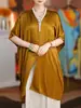 Chal de Seda Brillante con Borlas Cheongsam Seda Dorada Exterior Dividido Delgado Decoración de Cena Hueco Adelgazante Color Sólido Ropa Protectora Solar para Verano