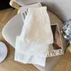 Pantalones Anchos Bordados con Encaje Floral Nuevos 2026 para Mujer, Ultradelgados, Gama Alta, Ligeramente Transparentes, Estilo Chino, Tencel, Frescos de Pierna Recta