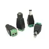 Directo de Fábrica Adaptador 5.5*2.1 Macho Hembra Conector de Monitoreo sin Soldadura Terminal de Transferencia de Energía 2.1 2.5