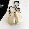 Bolso tipo cubo con cordón informal de celebridad de Internet para mujer, nuevo bolso de mano de gran capacidad estilo deportivo para exteriores, práctico bolso de mensajero para el hombro