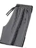Pantalones deportivos a cuadros de verano, pantalones casuales de moda, pantalones de cinco puntos de marca de moda, pantalones rectos nuevos y populares para hombres jóvenes
