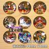 Insignia de One Piece Grupo Piratas Sombrero de Paja Luffy Qiao Bashan Zhi Animación Colgante Espejo Insignia H