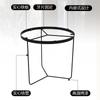Perna de mesa de chá redonda de ferro sólido, suporte de perna de mesa, combinação de suporte de pé de mesa de chá, perna de mesa, pé de mesa de metal
