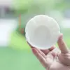 Yuerui grasa de oveja jade blanco porcelana posavasos paleta práctica de caligrafía pintura china cerámica juego de té kung fu soporte para taza de ceremonia del té aislamiento térmico