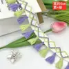 Em Estoque Atacado Tassel Colorido para Vassoura Franja Renda, Renda com Franja Colorida Estilo Étnico Renda com Franja DIY Renda Feita à Mão