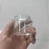 Botellas transparentes de vidrio para cáñamo de gran capacidad personalizables al por mayor con tapa de rosca, botellas para crema, botellas de vidrio, botellas para crema de ojos, botellas de muestra