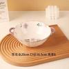 Conjunto de Pratos Cerâmicos Roxos Estilo Japonês Doméstico Novos Pratos Louças Frescas Mudança para Casa Nova Conjunto de Prato, Tigela e Hashi