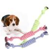 Juguete de Cuerda de Algodón para Perros para Entretenimiento Propio, Molienda de Dientes, Juguete de Cuerda de Algodón Rayada Duradero y Resistente a la Mordida