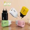 Cargador transfronterizo de 120 W para el cabezal de carga rápida Apple Huawei, acuerdo completo, cargador de doble puerto CA Rhombus