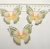 Borboleta de 7cm adesivo duplo broche adesivo sapatos de barriga acessórios de vestuário acessórios DIY decoração para fotografia