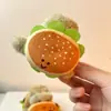 Biscoito Hambúrguer de Pelúcia Divertido Desenho Presilha de Garra Textura Presilha de Cabelo Parte de Trás da Cabeça Presilha Tubarão Acessório de Cabelo Grampo Fofo Outono Inverno