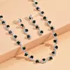 Cadena de Garras Chapada en Plata Juego de Pedrería Collar de Novia Pendientes Accesorios AliExpress Accesorios Calientes 482