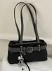 Bolso de Hombro Retro con Bloques de Color y Textura para Mujer Verano 2026 Nuevo Bolso Baguette Simple Casual con Decoración de Correa de Cuero