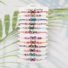 Pulsera tejida a mano con mariposa de dibujos animados linda color nuevo transfronteriza con goteo de aceite para amantes en stock al por mayor