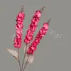 Flores Artificiais: Jacinto de 3 Galhos, Delfínio, Violeta de Haste Alta, Arranjos Florais de Casamento, Arranjos de Flores para Salão de Casamento, Flores para Decoração de Teto