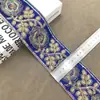 7.5CM Adornos de Encaje Estilo Étnico Accesorios de Vestuario Miao Cinta Tejida Bolsas Estilo Nacional Hanfu Código de Barras Hecho a Mano DIY