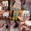 Celebridad de Internet Moda Pendientes de Borla de Circonita Incrustados de Diamante Celebridad Femenina Diseño de Nicho Sencillo Joker Elegante Pendientes Elegantes Venta al por Mayor