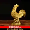 Adornos de Gallo de Bronce Latón Pollo Fuzi Accesorios para el Hogar Mascota del Zodiaco Chino Gallo Dorado Pollo de Bronce Independiente Manualidades