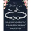Amazon Transfronterizo Ilimitado Pulsera de Tenis Ajustable para Esposa, Madre, Tía, Hermana, Regalo de Cumpleaños Graduación