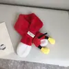 Cachecol Infantil Outono e Inverno Novo Aconchegante Quente Fofo Desenho Animado Pé Grande Luvas de Bebê Cachecol Recheado