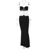 Vestido de Verano 2026 de Venta Caliente Europeo y Americano con Cadena Metálica, Cuello Halter, Sin Tirantes, Hueco, Ropa para Mujer de Comercio Exterior, Venta al por Mayor en Amazon