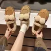 Zapatos de Algodón para Mujer Invierno Ropa de Exterior 2026 Estilo Coreano Nuevos Mocasines Slip-on con Bola de Pelo Forro de Piel Caliente Zapatos Birkenstock
