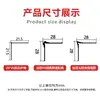 Protectores de Esquina de Aleación de Aluminio, Tiras de Cierre Metálicas Grises, Líneas de Esquina Positivas, Masilla, Tiras Anticolisión Grandes Blancas para Esquinas de Pared, Protectores de Esquina