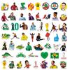 50 futebol copa do mundo estrela grafite esportes papelaria adesivos à prova d'água papelaria skate copo de água adesivos atacado