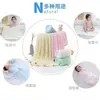 Paquete de Ropa de Gasa de Doble Capa de Crepé de Burbuja de Algodón Puro Tejido 100% Algodón Clase A Toalla de Biberón para Bebé Pijama Ropa para el Hogar