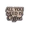 Broches Coleção Série Café Transfronteiriço Inglês Europeu e Americano Terno Insígnia de Metal Acessórios de Vestuário Combina com Tudo Bebida Chá com Leite