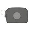Monedero de fábrica de un solo tirón nuevo simple con cremallera llavero comercio exterior color sólido impermeable monedero de nailon al por mayor