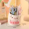 Porta lápices lindo y elegante de alto rendimiento, adorno de resina para que los estudiantes aprendan y logren, organizador de papelería para estudiantes para almacenamiento en escritorio, regalo de graduación