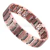 Pulseira Magnética de Duas Fileiras Mais Vendida no Exterior, Pulseira Magnética de Cobre Vermelho 99,9% Antirradiação e Antifadiga