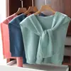 Chal de Lana Pura 100% Lana Cálido y Agradable para la Piel Estilo Elegante Versátil Estilo de Oficina de Gama Alta para Otoño e Invierno