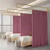 Soporte de Barra Larga en Forma de U de Hierro Forjado para Cortina Divisoria de Cama de Belleza Soporte de Cortina de Cama para Centro de Salud Salón de Belleza
