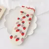 Meias JK de Renda na Altura da Panturrilha Estilo Japonês, Meias Folgadas Lolita Fofas Finas para Meninas, Meias Femininas de Seda de Vidro, Versátil