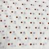 Tecido Popular de Chiffon com Bolinhas de 1cm Estampado com Hot Stamping Tecido Plano para Vestido Feminino Saia Camisa Terno