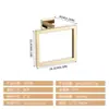 Rack de Armazenamento de Banheiro Popular Transfronteiriço em Aço Inoxidável Conjunto de Cinco Peças Suporte para Toalhas e Papel Higiênico Gancho Conjunto de Racks de Armazenamento Quadrados