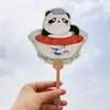 Panda de Frutas Papel de Abanico Caligráfico Creativo Atracción Turística Estilo Antiguo Fotografía Tendencia Nacional Abanico Souvenir Cultural y Creativo