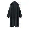 Cardigan de Caxemira Feminino de Comprimento Médio Solto Tricotado para o Novo Outono e Inverno 2025, Casaco Grande com Gola Cachecol